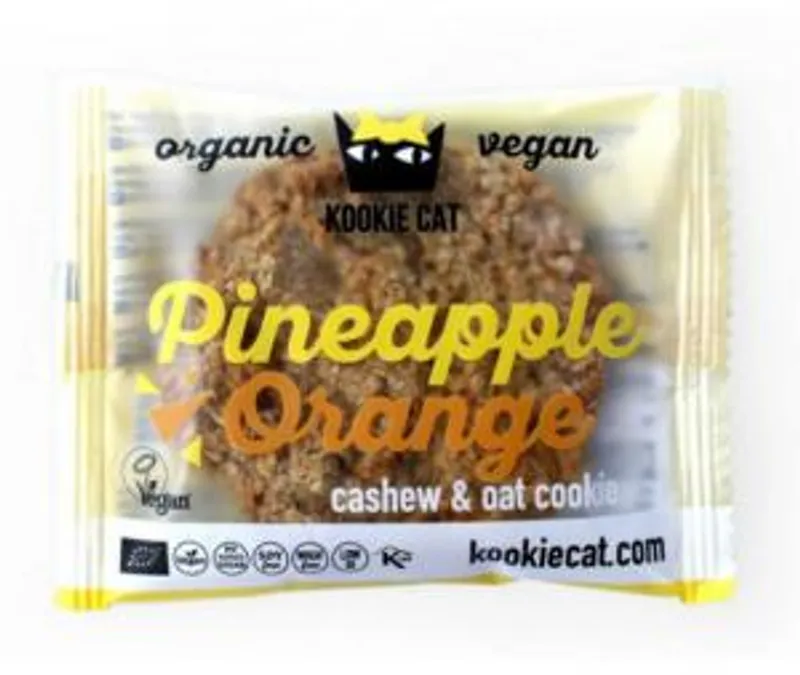 Kookie Cat Koláček ananas a pomeranč Bio 50g